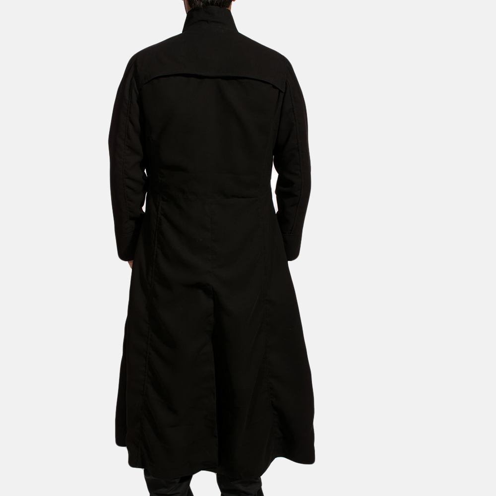 Mens Dane Shadow Black Long Coat